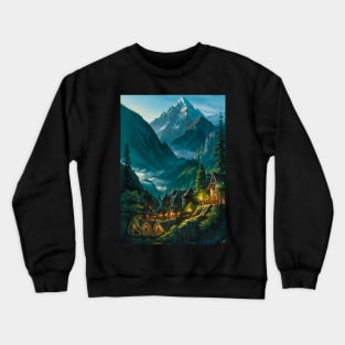 Village in the Mountains Crewneck Sweatshirt